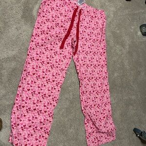 Pink Heart Kids Pajama Pants